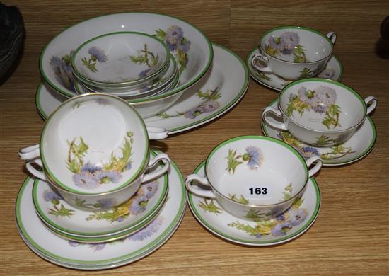 Royal Doulton glams thistle soup set
